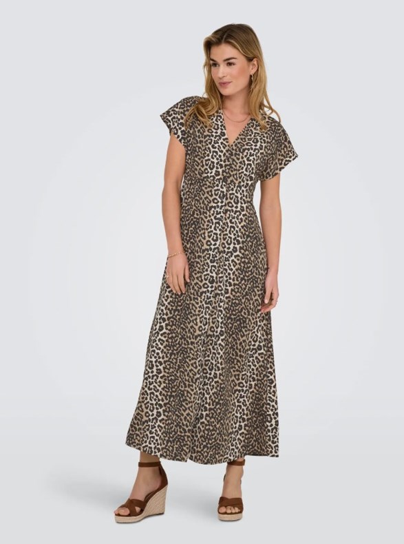 ONLNOVA LIFE ELITE MOLLIE LONG DRESS AOP