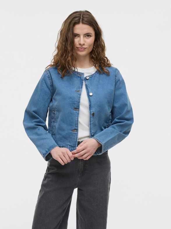 VIREBA L/S O-NECK DENIM JACKET - NOOS