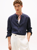 PIGMENT DYE MAO COLLAR SHIRT