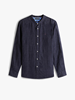 PIGMENT DYE MAO COLLAR SHIRT