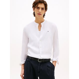 PIGMENT DYE MAO COLLAR SHIRT