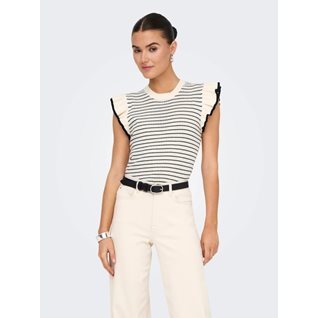 JDYCARICE S/L FRILL PULLOVER KNT NOOS