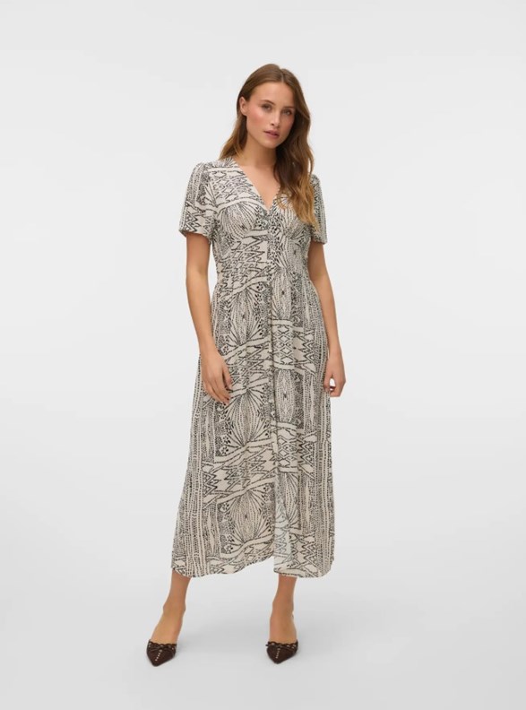 VMMENNY SS 7/8 DETAIL DRESS WVN GA