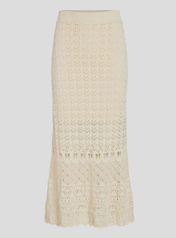 VIDOLISE ANKLE A-LINE KNIT SKIRT