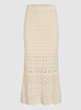 VIDOLISE ANKLE A-LINE KNIT SKIRT
