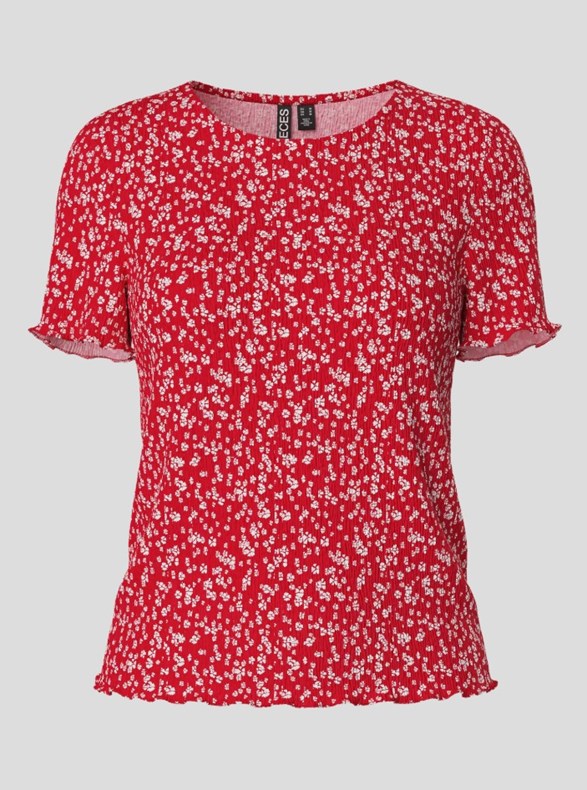 PCFLORA SS O-NECK TOP JRS BC