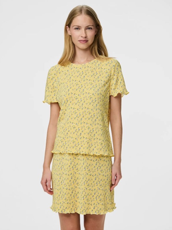PCFLORA SS O-NECK TOP JRS BC