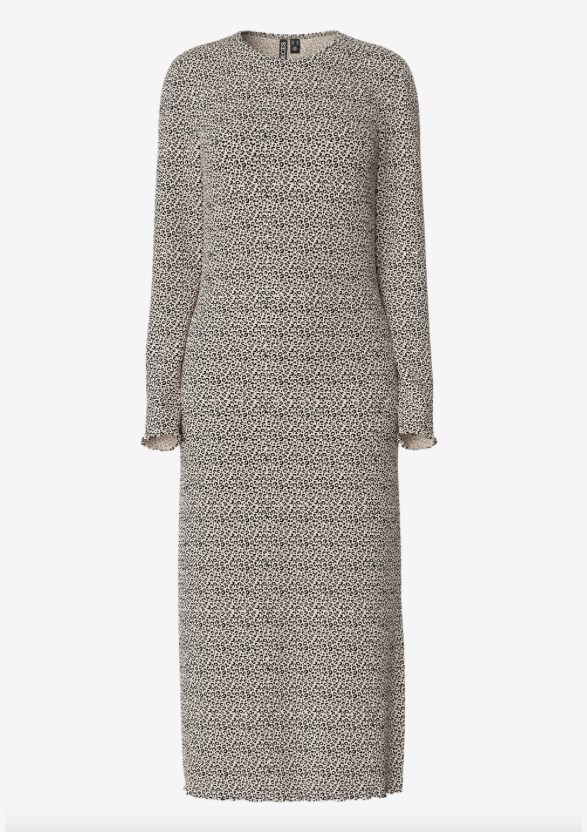PCFLORA LS MIDI DRESS JRS NOOS BC