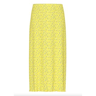 PCFLORA HW MIDI SKIRT JRS BC