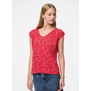 PCFLORA SS V-NECK TOP JRS BC