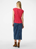 PCFLORA SS V-NECK TOP JRS BC