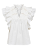 ONLSUNNY LIFE CAPSL FRILL TOP WVN NOOS