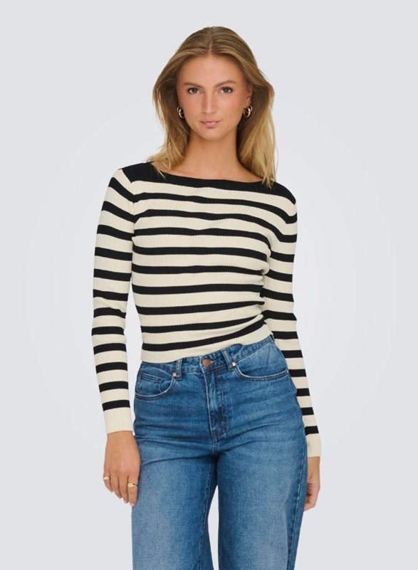JDYNANNA L/S BOAT NECK PULLOVER KNT