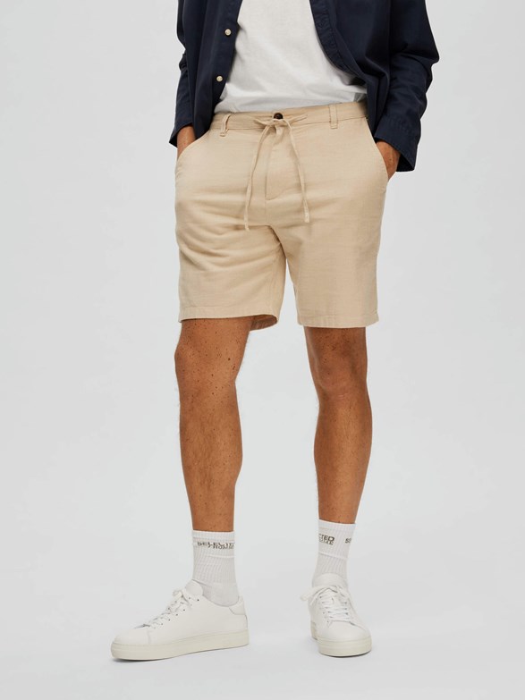 SLHCOMFORT-BRODY LINEN SHORTS W NOOS