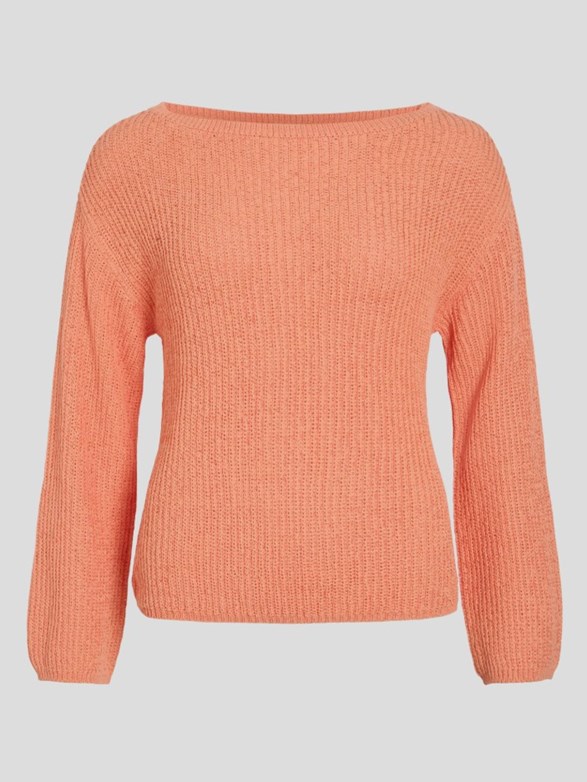 VISUMMI L/S BOATNECK KNIT PULLOVER