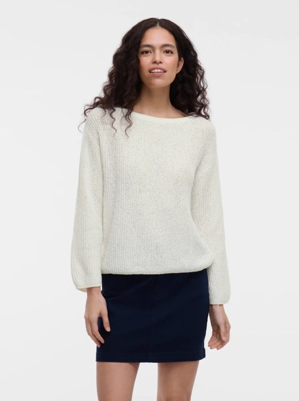 VISUMMI L/S BOATNECK KNIT PULLOVER