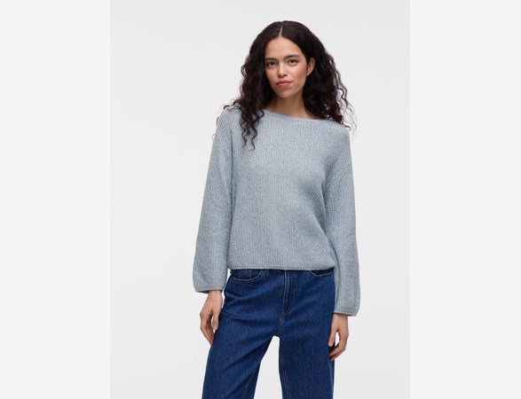 VISUMMI L/S BOATNECK KNIT PULLOVER