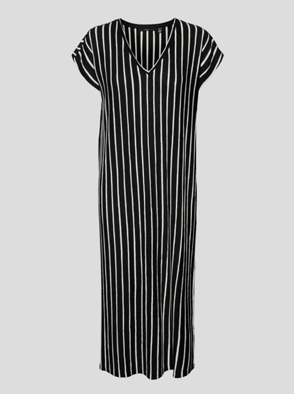 VMLANA SS V-NECK CALF DRESS JRS