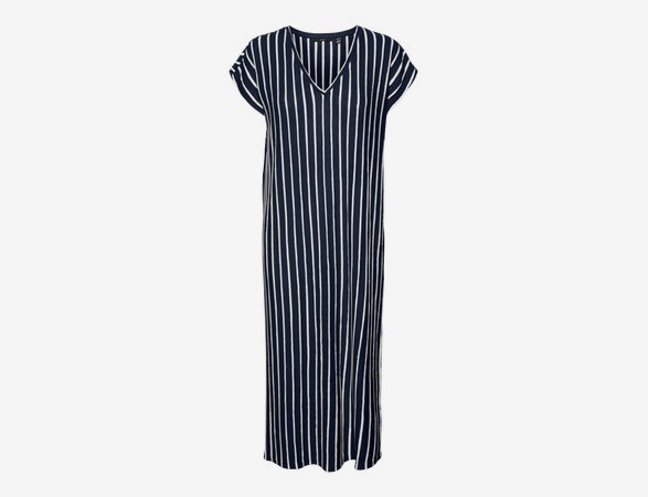 VMLANA SS V-NECK CALF DRESS JRS