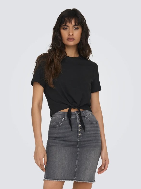 ONLMAY LIFE S/S SHORT KNOT TOP BOX JRS