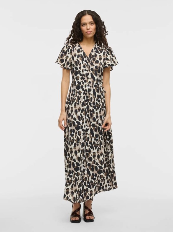 VILOVIE S/S WRAP MAXI DRESS