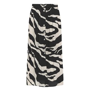 ONLNOVA LIFE ELITE BUTTON SKIRT AOP
