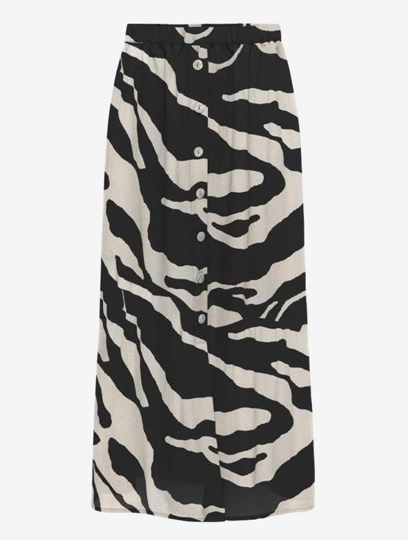 ONLNOVA LIFE ELITE BUTTON SKIRT AOP