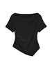 VMMILLE SS BOATNECK SHORT TOP JRS EX SB6
