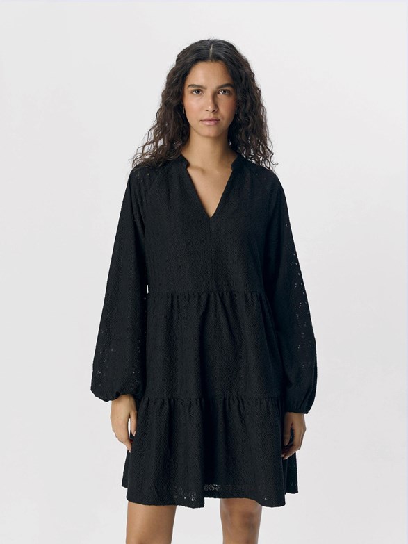 OBJLAILA GIA L/S RE SHORT DRESS NOOS