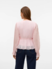VMDORA L/S FRILL PLEAT TOP WVN EXP