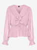 VMDORA L/S FRILL PLEAT TOP WVN EXP