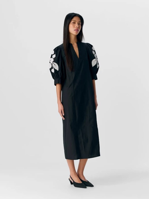 OBJNAJA RE 2/4 V-NECK MIDI DRESS 138