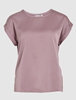VIELLETTE S/S SATIN TOP/SU - NOOS