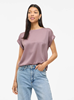 VIELLETTE S/S SATIN TOP/SU - NOOS