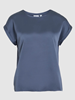 VIELLETTE S/S SATIN TOP/SU - NOOS