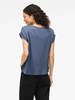 VIELLETTE S/S SATIN TOP/SU - NOOS