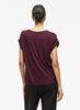 VIELLETTE S/S SATIN TOP/SU - NOOS