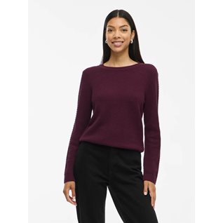 VIDALO O-NECK L/S KNIT TOP/SU - NOOS