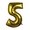 Foil balloon Gold Numbers 100 cm