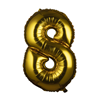 Foil balloon Gold Numbers 100 cm