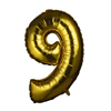 Foil balloon Gold Numbers 100 cm