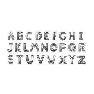 Foil balloon Silver Letters 100 cm