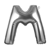 Folieballong Silver Bokstav 100 cm