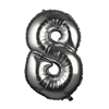 Foil balloon Silver Numbers 100 cm