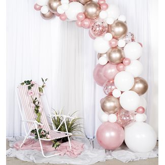 Balloon arch kit rose gold