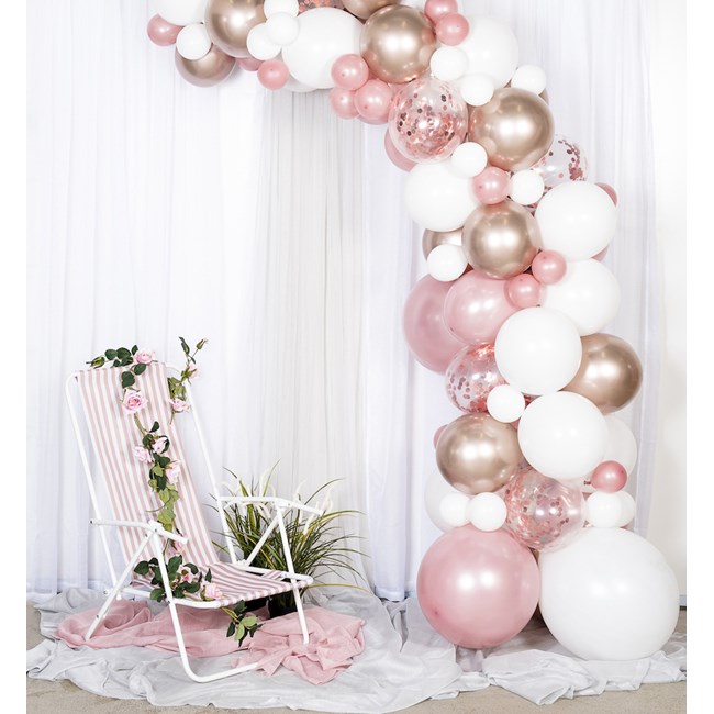 Balloon arch kit rose gold