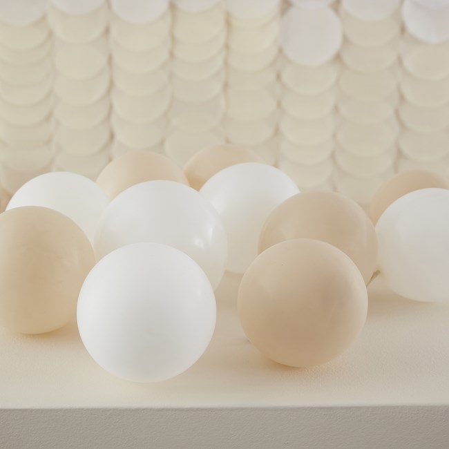 Ballongpaket Beige/Vit