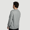 Gray melange sweatshirt with embroidery