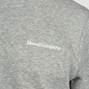 Gray melange sweatshirt with embroidery