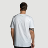 White t-shirt with pictogram embroidery